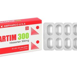 Usasartim 300mg trị tăng huyết áp, bệnh lý thận trên bệnh nhân đái tháo đường type 2 (3 vỉ x 10 viên)