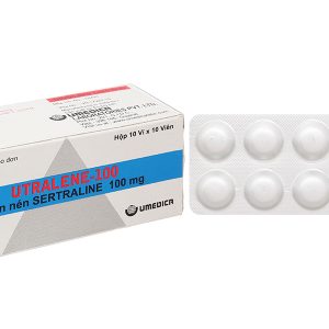 Utralene-100 trị chứng trầm cảm, rối loạn ám ảnh cưỡng bức (10 vỉ x 10 viên)