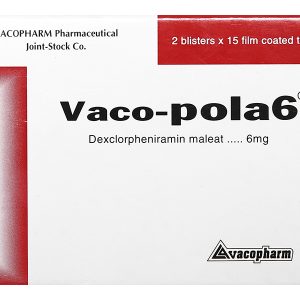 Vaco-pola6 trị viêm mũi dị ứng, mày đay (2 vỉ x 15 viên)