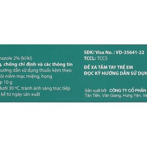 Gel bôi Vadikiddy 2% điều trị nhiễm nấm Candida ở khoang miệng, họng tuýp 10g