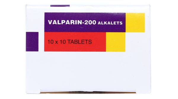 Valparin-200 Alkalets trị động kinh (10 vỉ x 10 viên)