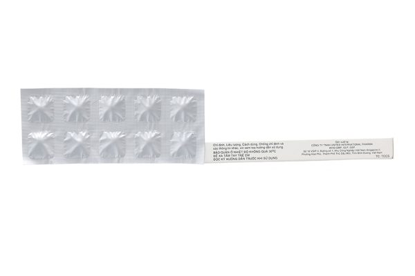 Vascam 5mg trị tăng huyết áp, đau thắt ngực (3 vỉ x 10 viên)