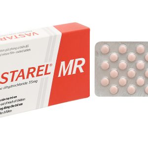 Vastarel MR 35mg kết hợp với các thuốc khác để trị đau thắt ngực (2 vỉ x 30 viên)