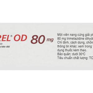 Vastarel OD 80mg hỗ trợ điều trị đau thắt ngực ổn định (3 vỉ x 10 viên)