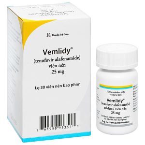 Vemlidy 25mg thuốc kháng virus, trị viêm gan B lọ 30 viên