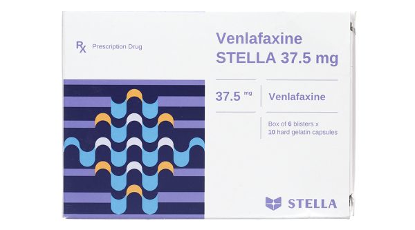 Venlafaxine Stella 37.5mg trị trầm cảm (6 vỉ x 10 viên)