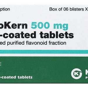 VenoKern 500mg trị trĩ, suy giãn tĩnh mạch (6 vỉ x 10 viên)