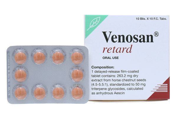 Venosan Retard ngăn ngừa và điều trị rối loạn tuần hoàn (10 vỉ x 10 viên)