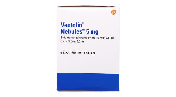 Dung dịch khí dung Ventolin Nebules 5mg trị hen suyễn (30 ống x 2.5ml)