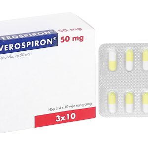 Verospiron 50mg trị phù, tăng huyết áp (3 vỉ x 10 viên)