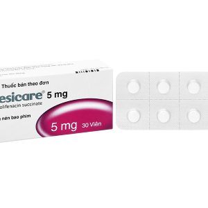 Vesicare 5mg trị tiểu không tự chủ (3 vỉ x 10 viên)