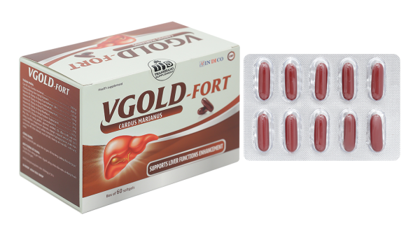 Vgold - Fort giúp tăng cường chức năng gan hộp 60 viên