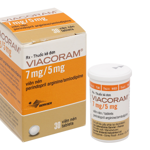 Viacoram 7mg/5mg trị tăng huyết áp vô căn hộp 30 viên