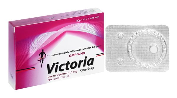 Victoria One Step 1.5mg thuốc tránh thai khẩn cấp trong vòng 72 giờ (1 vỉ x 1 viên)