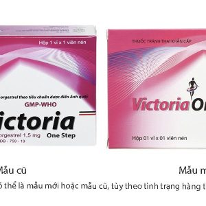 Victoria One Step 1.5mg thuốc tránh thai khẩn cấp trong vòng 72 giờ (1 vỉ x 1 viên)