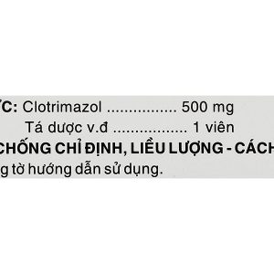 Viên đặt phụ khoa Metrima 500 trị viêm âm đạo (1 vỉ x 1 viên)