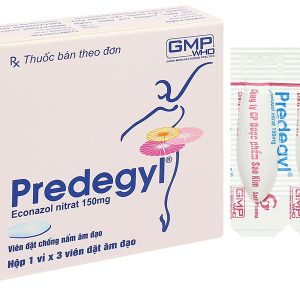 Viên đặt âm đạo Predegyl 150mg điều trị các bệnh viêm âm đạo do nấm (1 vỉ x 3 viên)