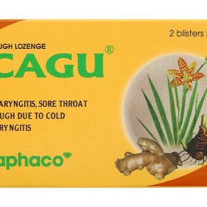 Viên ngậm trị ho Cagu giảm triệu chứng viêm họng, viêm thanh quản (2 vỉ x 10 viên)