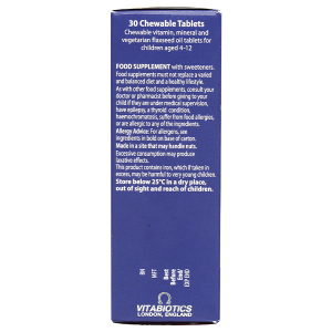 Viên nhai Vitabiotics Wellkid Multi-Vitamin tăng cường sức khỏe, đề kháng hộp 30 viên