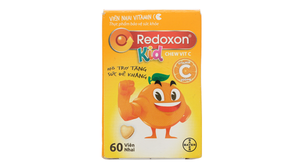 Viên nhai Redoxon Kid Chew Vit C cung cấp Vitamin C tăng đề kháng hộp 60 viên