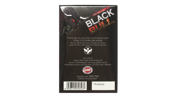 Viên Tăng Lực Black Bull hỗ trợ tăng cường sức khỏe hộp 60 viên