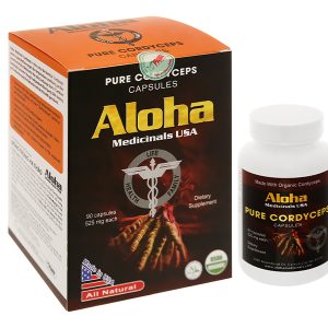 Pure Cordyceps Aloha giúp khỏe phổi, bổ thận, ích tinh, tăng sinh lực chai 90 viên