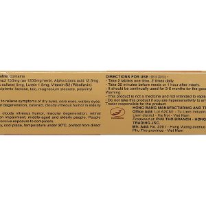 Minh Nhãn Khang giúp sáng mắt, giảm nguy cơ đục thủy tinh thể hộp 30 viên