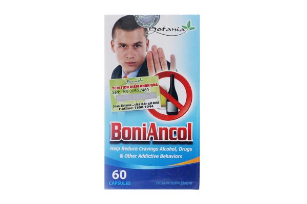 BoniAncol hỗ trợ quá trình cai rượu, giải rượu, bảo vệ gan chai 60 viên