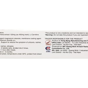 Phụ Bì Khang hỗ trợ giảm mề đay, mẩn ngứa hộp 30 viên