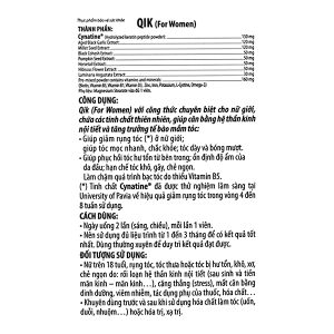 Qik Hair For Women kích thích mọc tóc dành cho nữ hộp 30 viên