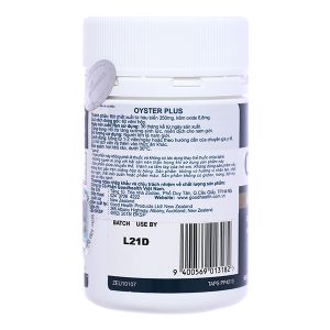 Goodhealth Oyster Plus tăng miễn dịch, sinh lực cho nam chai 60 viên