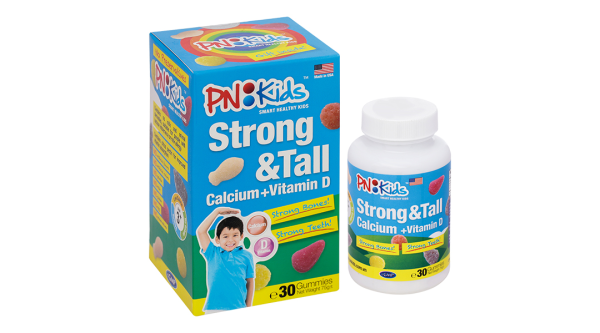 Kẹo dẻo PN Kids Strong & Tall bổ sung Canxi và Vitamin D hộp 30 viên