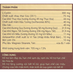 Sắc Ngọc Khang++ hạn chế lão hóa, giảm nám hộp 60 viên