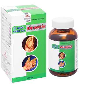 Tê nhức chân tay Bảo Nguyên hỗ trợ hoạt huyết, mạnh gân cốt hộp 90 viên