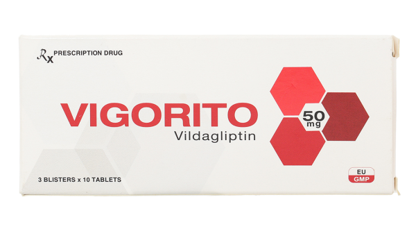 Vigorito 50mg trị đái tháo đường tuýp 2 (3 vỉ x 10 viên)