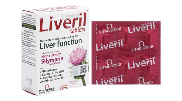 Vitabiotics Liveril hỗ trợ tăng cường chức năng gan hộp 30 viên