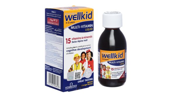 Siro Wellkid Multi-Vitamin Liquid hỗ trợ tăng đề kháng chai 150ml