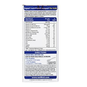 Siro Wellkid Multi-Vitamin Liquid hỗ trợ tăng đề kháng chai 150ml