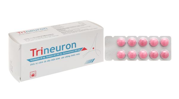 Trineuron trị bệnh do thiếu vitamin nhóm B (5 vỉ x 10 viên)