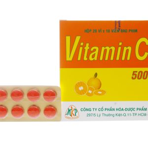Vitamin C MKP 500mg trị thiếu vitamin C (20 vỉ x 10 viên)