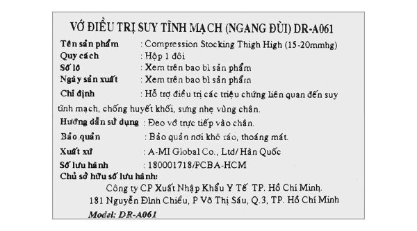 Vớ đùi y khoa Dr. Med DR-A061 size L