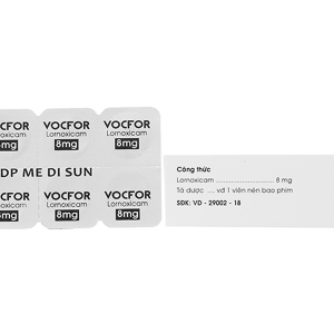 Vocfor 8mg giảm đau, kháng viêm xương khớp (3 vỉ x 10 viên)