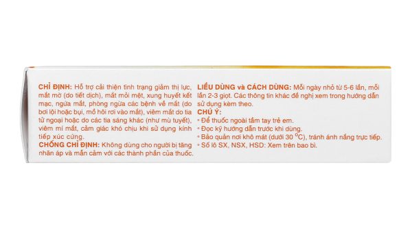 Dung dịch nhỏ mắt V.Rohto Vitamin cải thiện tình trạng giảm thị lực lọ 13ml