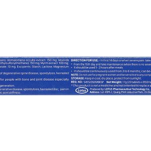 Viên xương khớp Vương Hoạt giảm nguy cơ thoái hóa cột sống, đau vai gáy hộp 20 viên