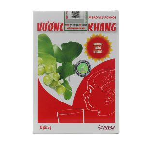 Cốm Vương Não Khang dưỡng não, hỗ trợ giấc ngủ và giảm tăng động cho trẻ hộp 30 gói x 3g