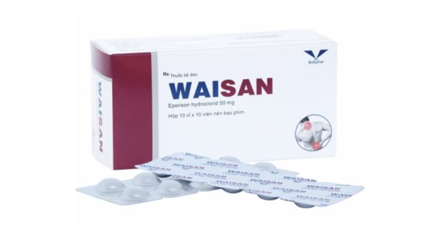 Waisan 50mg điều trị triệu chứng tăng trương lực cơ, co cứng cơ (10 vỉ x 10 viên)