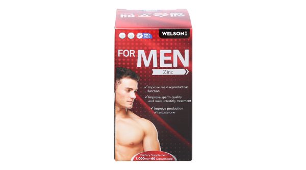 Welson For Men Zinc tăng cường sinh lý nam hộp 60 viên