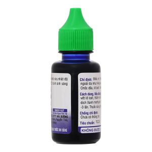 Dung dịch Xanh Methylen 1% HDpharma trị lở loét, viêm da mủ chai 20ml