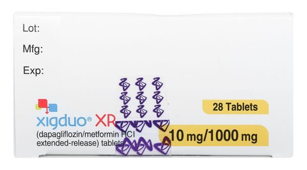 Xigduo XR 10mg/1000mg trị đái tháo đường tuýp 2 (4 vỉ x 7 viên)