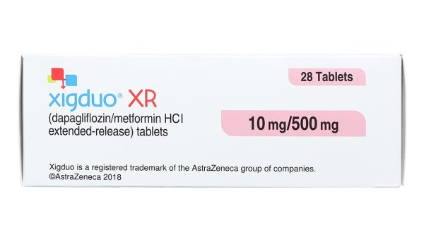 Xigduo XR 10mg/500mg trị đái tháo đường tuýp 2 (4 vỉ x 7 viên)